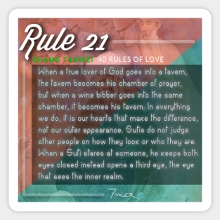 40 RULES OF LOVE - 21 Sticker